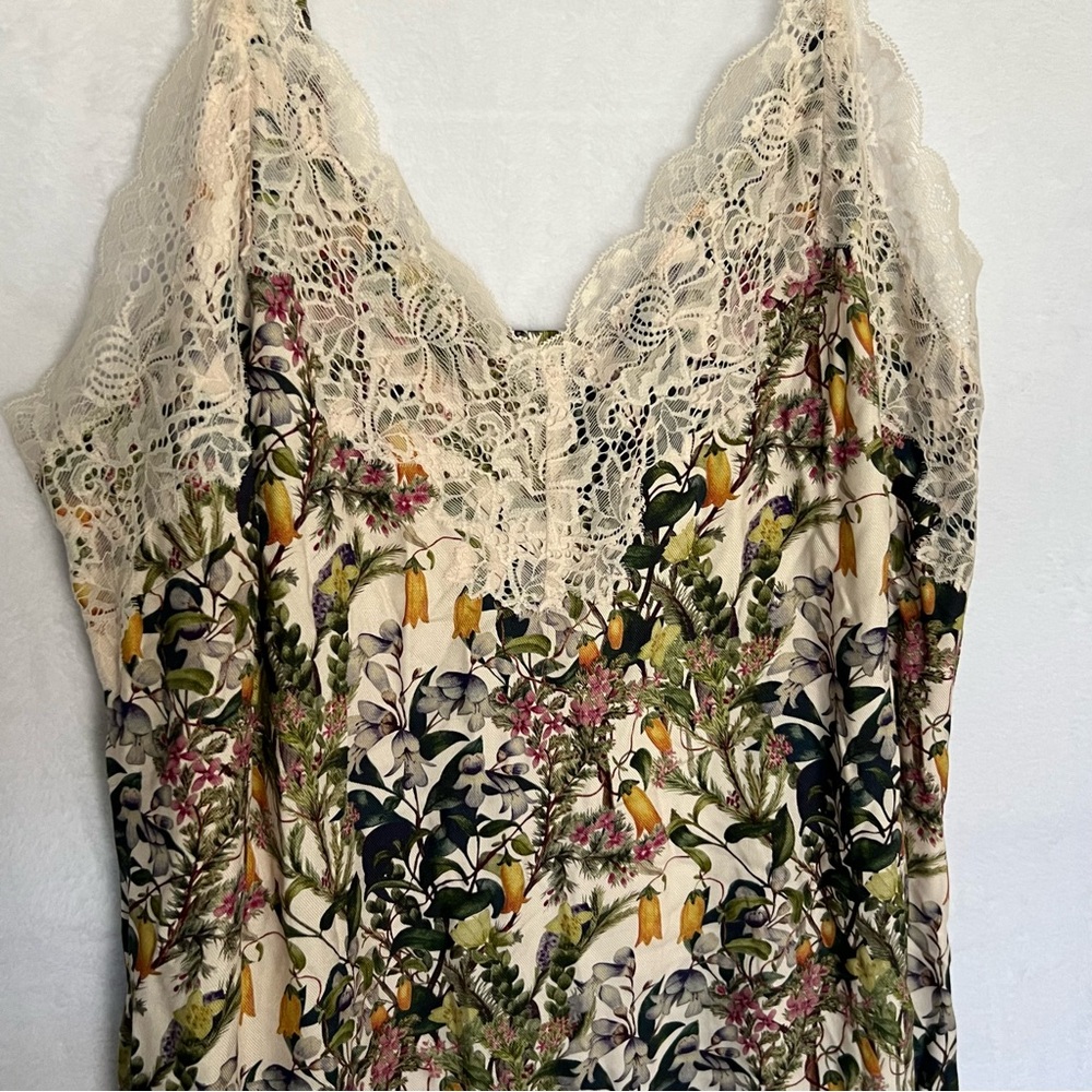 Rare Art Series Royal Botanic Gardens Victoria Women's Floral Lace Slip Dress M